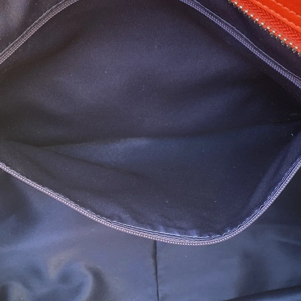 Coach Park Quilted Colorblock Carrie F24065 Vermillion Multi Leather Tote Bag